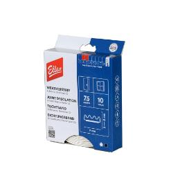 Tochtstrip zelfklevend model K wit kier 2 tot 3mm 7.5m Ellenflex K-Wit 7.5m product photo