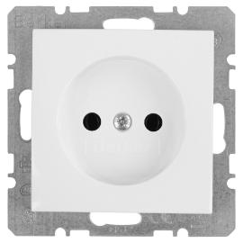 Hager Berker wandcontactdoos inbouw 1 voudig zonder ra polar wit serie S1 in duurzaam doosje product photo