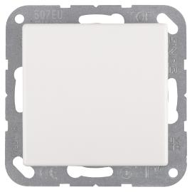 Jung basisunit schakelaar inbouw kruis alpine wit basiselement serie AS500 Ral 9016 in duurzaam doosje product photo