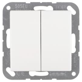 Jung basisunit schakelaar inbouw serie alpine wit basiselement serie AS500 Ral 9016 in duurzaam doosje product photo