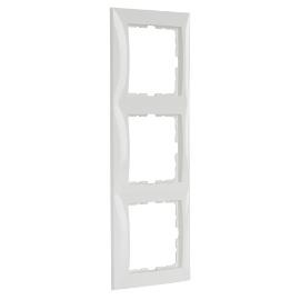 Hager Berker afdekraam inbouw 3 voudig polarwit glanzend serie S1 Ral 9010 in duurzame verpakking product photo