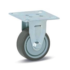 Meso bokwiel 50mm grijs rubber trolley draagvermogen 40kg IS017 product photo