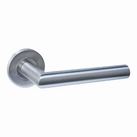 Deurkrukken Q 01 op rozet verdekt RVS 52x6mm product photo