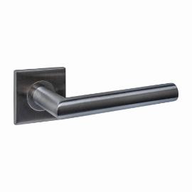 Deurkrukken Q 04 op rozet verdekt PVD antraciet 53x53x6mm product photo