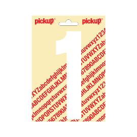 Plakcijfer Nobel 150mm wit 1 product photo