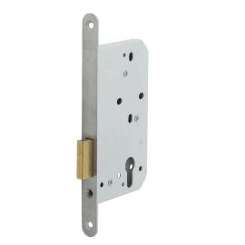 Nemef kastslot - DM60mm - voorplaat RVS 20x235mm afgerond - messing nachtschoot - DR 1+2+3+4 Nemef kastslot - DM60mm - voorplaat RVS 20x235mm afgerond - messing nachtschoot - DR 1+2+3+4 product photo