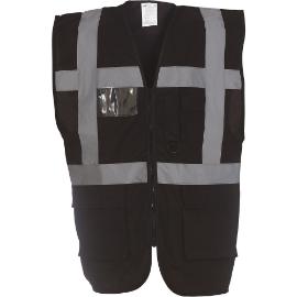 Signalisatie multifunctioneel executive vest zwart Mt S product photo