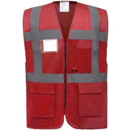 Signalisatie multifunctioneel executive vest rood Mt XL product photo