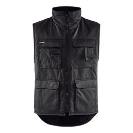 Bodywarmer nylon/katoen mt m zwart n product photo