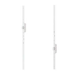 Noxxa bijzetsloten voor renovatie meerpuntssluiting - RVS rechte voorplaat 24mm - boven- en onderdeel met massieve blokschoot product photo