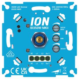 Ion dimmer inbouw v/alle dimbare lichtbronnen 0.3-350w V1/J1/E1 Druk Wissel MKII Draai 90.100.030 product photo