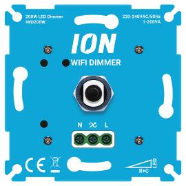 Ion dimmer inbouw v/alle dimbare lichtbronnen 0.3-200w Wifi V1/J1/E1 Druk Wissel IWD Draai 90.400.020 product photo