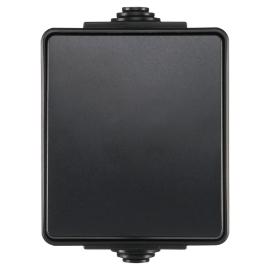 Ion schakelaar opbouw wissel 1x wip 1 voudig zwart Spatwaterdicht IP55 Zwart 55.200.010 product photo