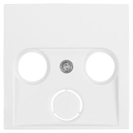 Hager Berker centraalplaat inbouw voor radio/TV/Sat polar wit serie S1 Ral 9010 in duurzaam doosje product photo