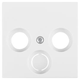 Gira centraalplaat inbouw voor radio/TV/Sat polar wit serie SY55 Ral 9010 in duurzaam doosje product photo