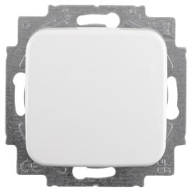 ABB Busch-Jaeger basisunit schakelaar inbouw kruis Ral 9010 polar wit serie Reflex basiselement duurzaam doosje product photo