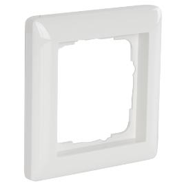 Gira afdekraam inbouw 1 voudig Ral 9010 polar wit serie Standaard 55 in duurzame verpakking product photo