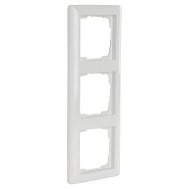 Gira afdekraam inbouw 3 voudig Ral 9010 polar wit serie Standaard 55 in duurzame verpakking product photo