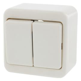 Hager Berker schakelaar opbouw serie polarwit Opbouw AP Ral 9010 product photo