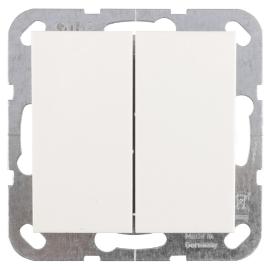 Gira basisunit schakelaar inbouw wissel/wissel Ral 9010 polar wit serie SY55 basiselement duurzaam doosje product photo