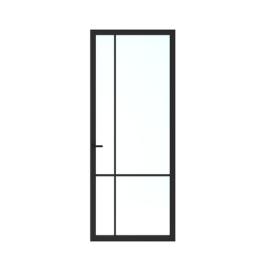 Skantrae deur SSL 14509 stomp 2315x880mm grafietzwart blank glas, gelakt product photo