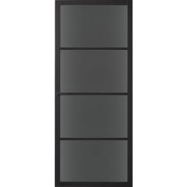 Skantrae deur SSL 4004 stomp 93x231,5cm grafietzwart gegrond, rookglas product photo