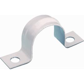 Zadel metaal wit voor installatiebuis verpakking 500st 5/8 duims 16mm z/schroeven 9100008 product photo