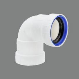 Bocht 90 graden PP wit manchet 2x mof 40x40mm Komo BRL 2042 product photo