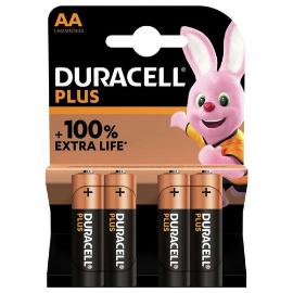 Batterij alkaline penlite type AA 4 stuks Duracell Power Boost 150% Industrial LR 06 product photo