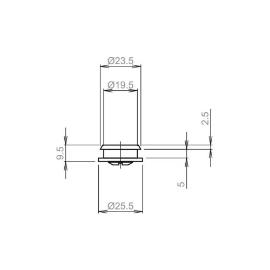 Afdekdop voor krukgat product photo