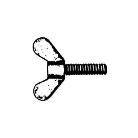 Vleugelbout gegalvaniseerd M5x10mm product photo