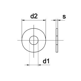 Carrosseriering thermisch verzinkt grote buitendiameter M24x72x5mm product photo