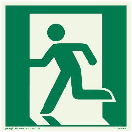 Bord ZK Nooduitgang links FTLM 150x150mm product photo