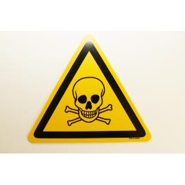 Pictogram Giftige stoffen driehoek 200 mm pp geel/zwart product photo