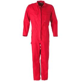 Overall met drukknopen vlamvertragend rood 62 product photo
