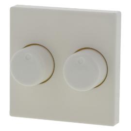 Jung centraalplaat voor dimmer met dubbele knop polar wit serie AS500 Ral 9016 Los Verpakt product photo