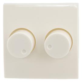 Hager Berker centraalplaat voor dimmer met dubbele knop polar wit serie S1 Ral 9010 Los Verpakt product photo