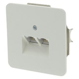 Honeywell Peha contactdoos inbouw UTP 2x8-polig polarwit serie Standaard Ral 9010 in Blister product photo