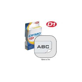 Labeltape zwart op transparant 12mm x 7m product photo