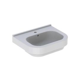 Geberit wastafel rechthoekig hangend 1 kraangat midden 475x600mm product photo