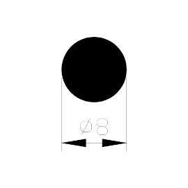 Rondstaf aluminium 8mm product photo