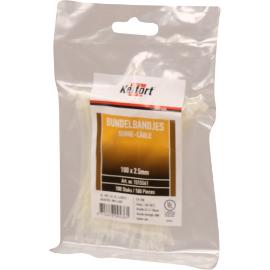 Kabelbinder nylon transparant 2.5x100mm product photo