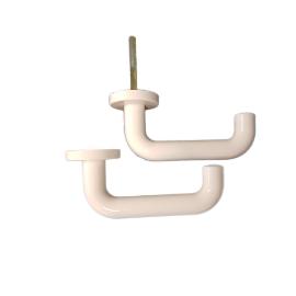 Deurkruk coupe op rozet nylon wit dd. 40mm product photo