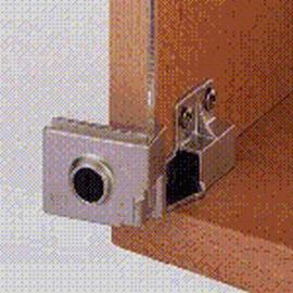 Scharnier nikkel mat hoekmontage voor glasdeur inl. 170gr. product photo