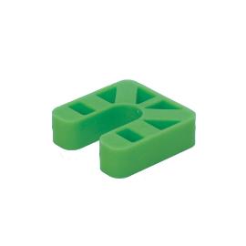 Drukplaat met sleuf zwart kunststof 70x70mm 20mm product photo