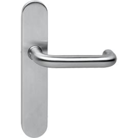 Deurkruk gatdeel Rs rond 19mm op schild verdekt blind RVS product photo