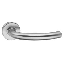 Deurkruk half rond op rozet + product photo