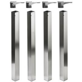 Design-Tafelpoten 60mm vierkant RVS geborsteld Alfio 700mm product photo