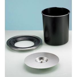 Afvalemmer Bin.it Drop 5ltr. kunststof met RVS deksel product photo