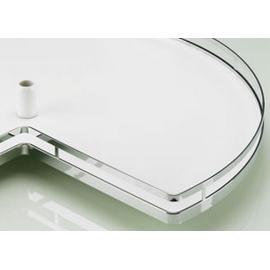 Draaibodemset Arena Style driekwartrondwit/ chroom 820mm product photo